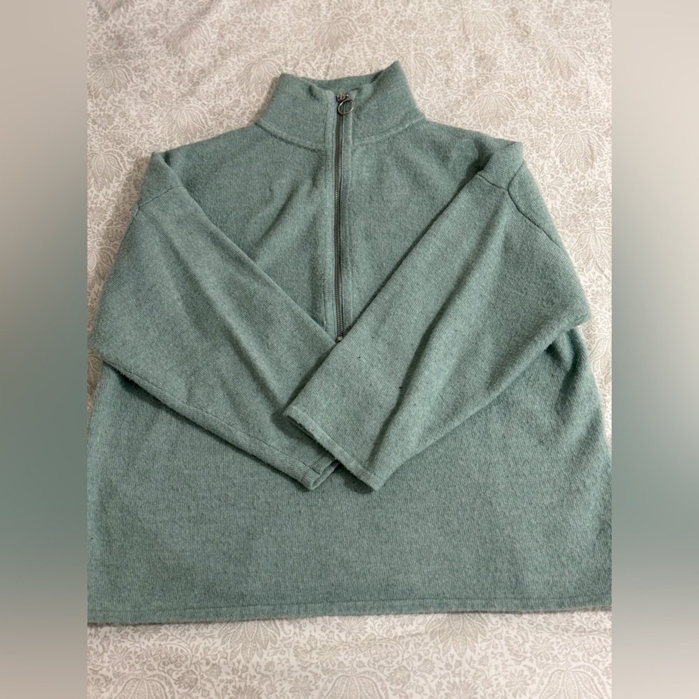 ASOS Mint Green Women’s Half-Zip Sweater